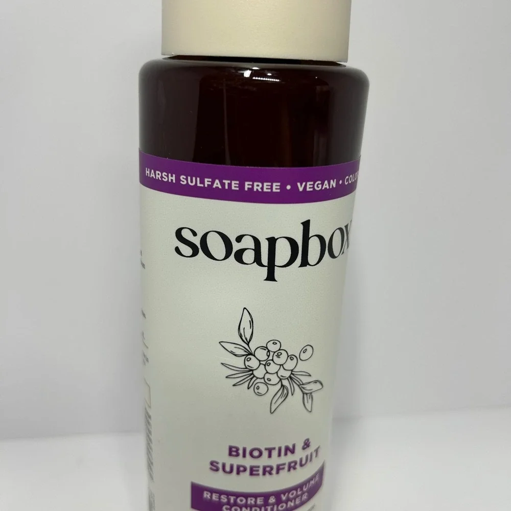 Soapbox‎ Biotin & Superfruit Restore & Volume Conditioner 16oz Vegan Collagen